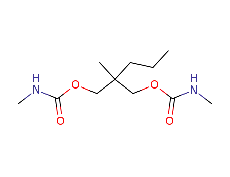 Molecular Structure of 25658-37-1 (Bis(N-methylcarbamic acid)2-methyl-2-propyltrimethylene ester)