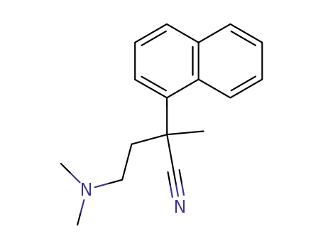 Molecular Structure of 2572-88-5 (1-NAPHTHALENEACETONITRILE, alpha-(2-(DIMETHYLAMINO)ETHYL)-alpha-METHYL -)