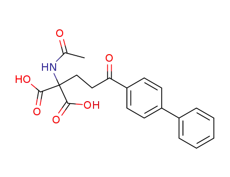 Molecular Structure of 2545-54-2 ((acetylamino)[3-(biphenyl-4-yl)-3-oxopropyl]propanedioic acid)
