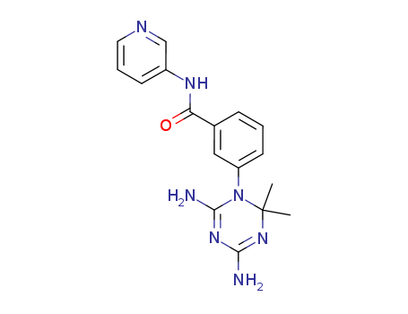 Benzamide,3-(4,6-diamino-2,2-dimethyl-1,3,5-triazin-1(2H)-yl)-N-3-pyridinyl- cas  25357-13-5