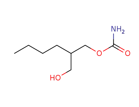 Molecular Structure of 25451-52-9 (Carbamic acid 2-butyl-3-hydroxypropyl ester)