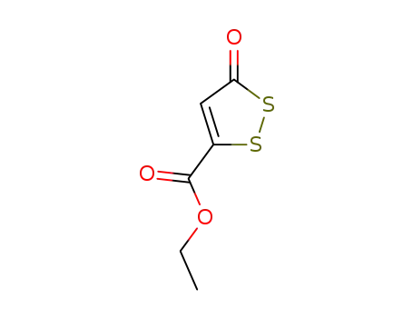 Molecular Structure of 3163-74-4 (ethyl 3-oxo-3H-1,2-dithiole-5-carboxylate)