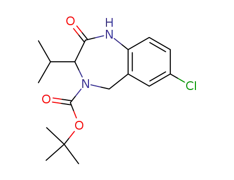 tert-butyl 7-chloro-3-(1-methylethyl)-2-oxo-1,2,3,5-tetrahydro-4H-1,4-benzodiazepine-4-carboxylate