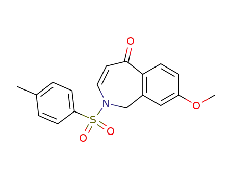 Molecular Structure of 25894-76-2 (8-methoxy-2-[(4-methylphenyl)sulfonyl]-1,2-dihydro-5H-2-benzazepin-5-one)