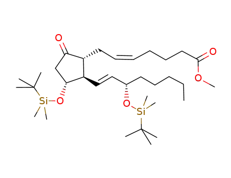 methyl (5Z,13E,15S)-11α,15-bis(dimethyl-t-butylsilyloxy)-9-oxoprosta-5,13-dienoate