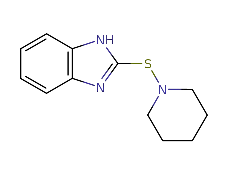 Molecular Structure of 25369-84-0 (2-(piperidin-1-ylsulfanyl)-1H-benzimidazole)