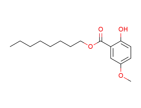 Molecular Structure of 25485-92-1 (octyl 2-hydroxy-5-methoxybenzoate)