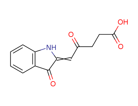 Pentanoic acid,5-(1,3-dihydro-3-oxo-2H-indol-2-ylidene)-4-oxo- cas  31556-10-2