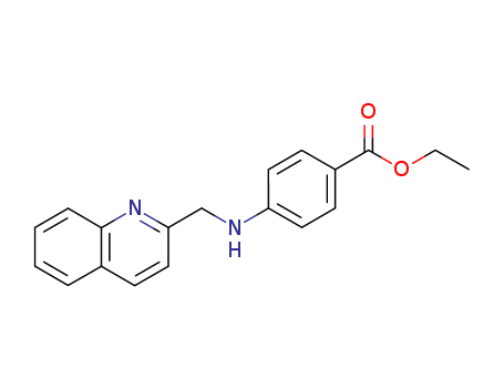 Benzoicacid, 4-[(2-quinolinylmethyl)amino]-, ethyl ester