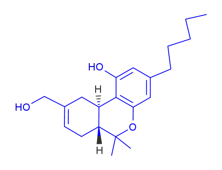 Molecular Structure of 28646-40-4 ((-)-11-HYDROXY-DELTA8-TETRAHYDROCANNABINOL)