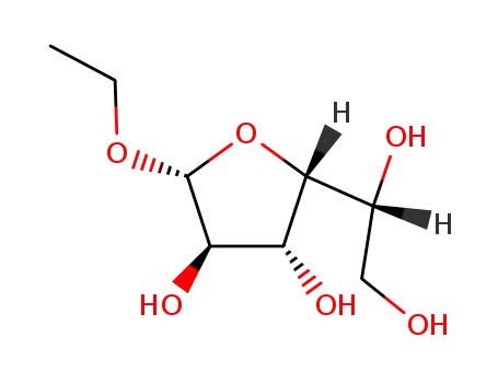 Molecular Structure of 25320-77-8 (.beta.-D-Glucofuranoside, ethyl)