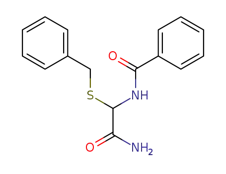 Molecular Structure of 31657-20-2 (N-[2-amino-1-(benzylsulfanyl)-2-oxoethyl]benzamide)