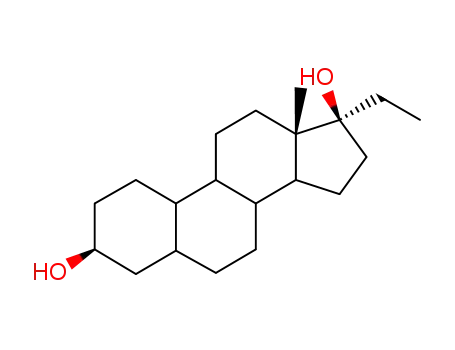 Molecular Structure of 6961-15-5 (19-Norpregnane-3,17-diol,(3a,5a,17a)-)