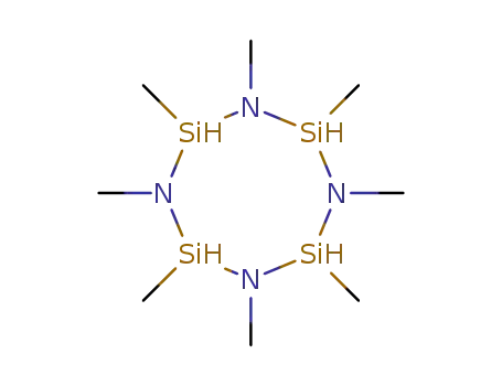 Molecular Structure of 2587-47-5 (1,2,3,4,5,6,7,8-OCTAMETHYLCYCLOTETRASILAZANE)