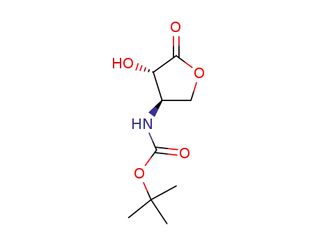 Molecular Structure of 316172-71-1 (Carbamic acid, [(3R,4S)-tetrahydro-4-hydroxy-5-oxo-3-furanyl]-, 1,1-)