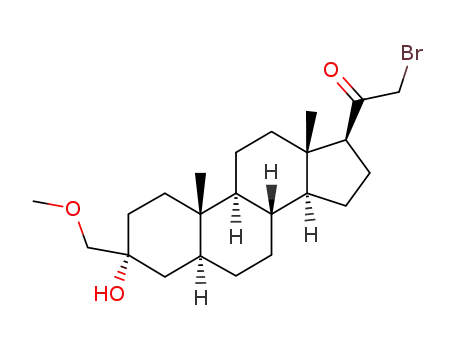 2-bromo-1-((3R,5S,8R,9S,10S,13S,14S,17S)-3-hydroxy-3-(methoxymethyl)-10,13-dimethylhexadecahydro-1H-cyclopenta[a]phenanthren-17-yl)ethanone