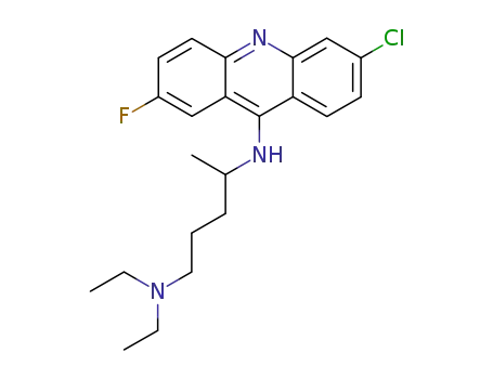 Molecular Structure of 316-83-6 (fluoroquinacrine)