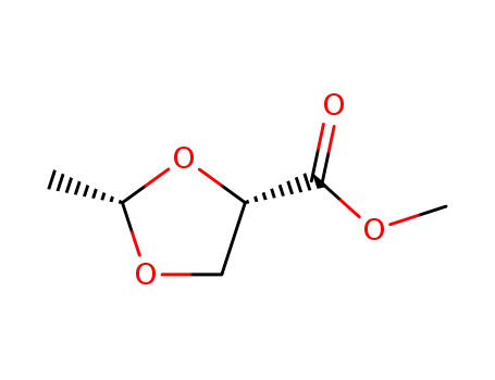 1,3-디옥솔란-4-카르복실산,2-메틸-,메틸에스테르,트랜스-()-(8CI)