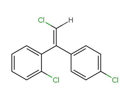 Molecular Structure of 25394-55-2 (Benzene,1-chloro-2-[2-chloro-1-(4-chlorophenyl)ethenyl]-, (Z)- (9CI))