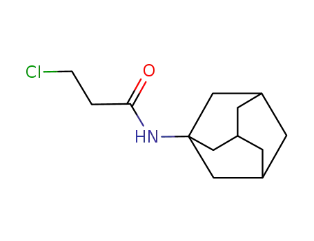 Molecular Structure of 25717-05-9 (N-(1-Adamantyl)-3-chloropropionamide)