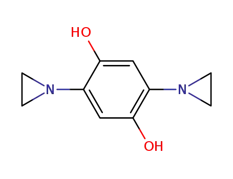 Molecular Structure of 2588-34-3 (1,4-Benzenediol, 2, 5-bis (1-aziridinyl)-)