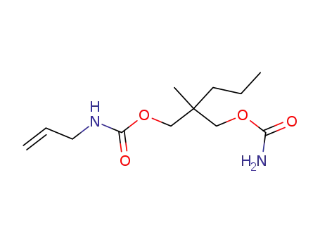 Molecular Structure of 25384-79-6 (2-(Carbamoyloxymethyl)-2-methylpentyl=allylcarbamate)