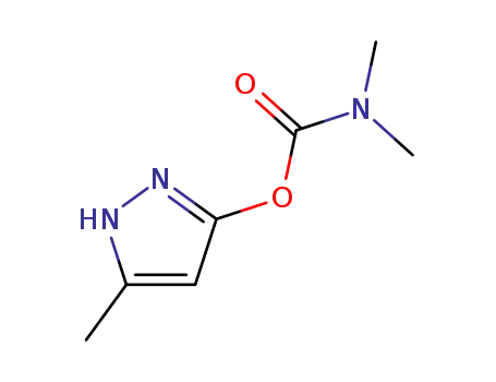Molecular Structure of 2532-43-6 (3-methylpyrazol-5-yl-dimethylcarbamate monometilan)