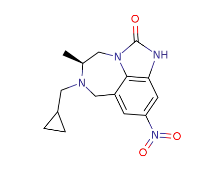 (S)-6-(cyclopropylmethyl)-4,5,6,7-tetrahydro-5-methyl-9-nitroimidazo[4,5,1-jk][1,4]benzodiazepin-2(1H)-one