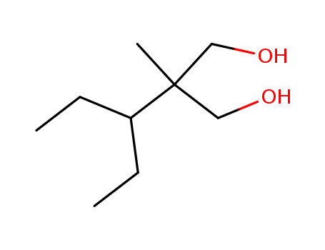 Molecular Structure of 25462-52-6 (2-methyl-2-(pentan-3-yl)propane-1,3-diol)