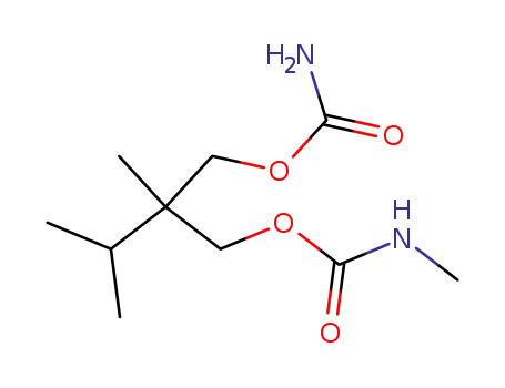 Molecular Structure of 25384-94-5 ((2,3-dimethyl-2-{[(methylcarbamoyl)oxy]methyl}butyl)carbamic acid)