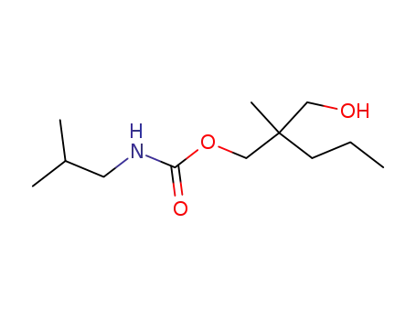 Molecular Structure of 25384-33-2 (2-(Hydroxymethyl)-2-methylpentyl=isobutylcarbamate)