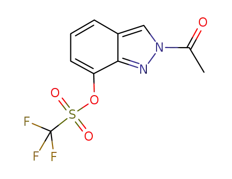 1,1,1-Trifluoro-methanesulfonic acid 2-acetyl-2H-indazol-7-yl ester