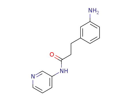 Molecular Structure of 25844-50-2 (3-(3-aminophenyl)-N-(pyridin-3-yl)propanamide)