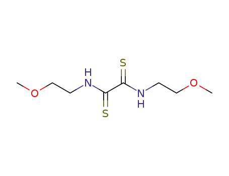 Molecular Structure of 25411-96-5 (N,N'-Bis(2-methoxyethylamino)ethanebisthioamide)