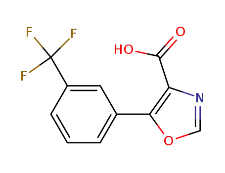 Molecular Structure of 253315-30-9 (5-(3-TRIFLUOROMETHYLPHENYL)-OXAZOLE-4-CARBOXYLIC ACID)