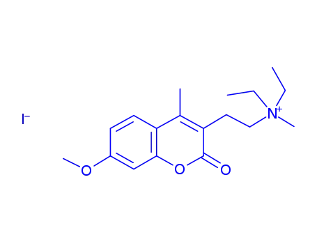3-[2-(N,N-디에틸-N-메틸암모늄)에틸]-7-메톡시-4-메틸쿠마린 요오드화물