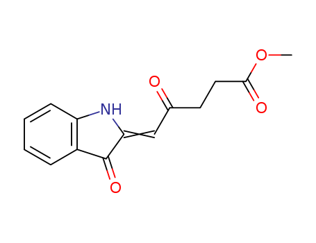 Pentanoic acid,5-(1,3-dihydro-3-oxo-2H-indol-2-ylidene)-4-oxo-, methyl ester cas  31556-09-9