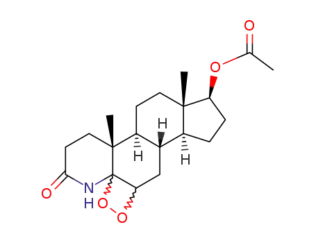 17β-Acetoxy-5ξ,6ξ-epidioxy-4-aza-androstan-3-on