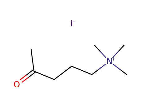 Molecular Structure of 25351-18-2 (4-Oxo-N,N,N-trimethyl-1-pentaneaminium·iodide)