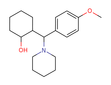 Cyclohexanol,2-[(4-methoxyphenyl)-1-piperidinylmethyl]- cas  25902-61-8