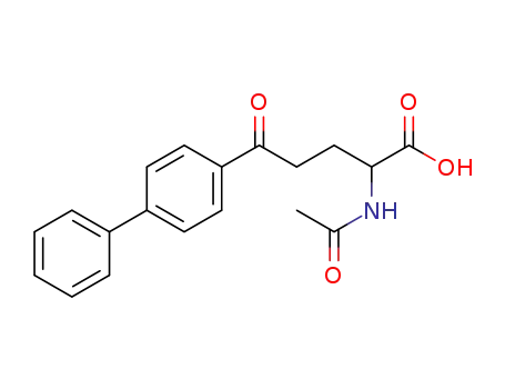 Molecular Structure of 2545-47-3 (2-(acetylamino)-5-(biphenyl-4-yl)-5-oxopentanoic acid)