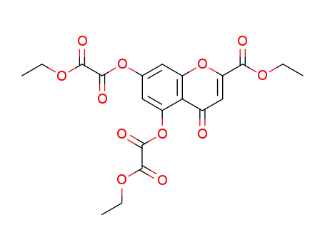oxalic acid 2-ethoxycarbonyl-7-ethoxyoxalyloxy-4-oxo-4H-chromen-5-yl ester ethyl ester