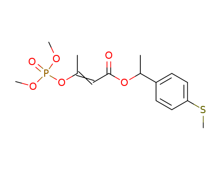 2-Butenoic acid,3-[(dimethoxyphosphinyl)oxy]-, 1-[4-(methylthio)phenyl]ethyl ester