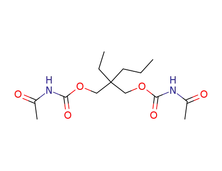 Molecular Structure of 25648-88-8 (Bis(acetylcarbamic acid)2-ethyl-2-propyltrimethylene ester)
