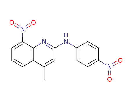 Molecular Structure of 25404-80-2 (4-Methyl-8-nitro-2-(p-nitroanilino)quinoline)