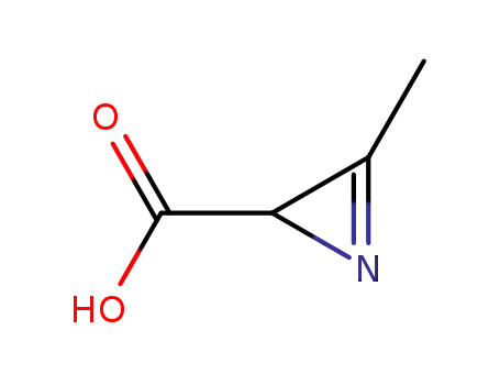 Molecular Structure of 31772-89-1 (3-Methyl-2H-azirine-2-carboxylic acid)