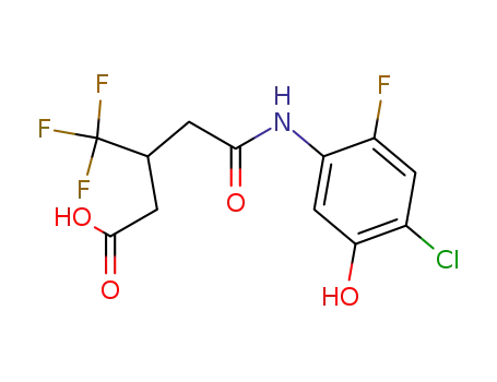 N-(4'-chloro-2'-fluoro-5'-hydroxyphenyl)-3-(trifluoromethyl)glutaramic acid
