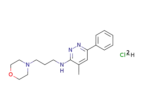 Molecular Structure of 25905-57-1 (4-methyl-N-[3-(morpholin-4-yl)propyl]-6-phenylpyridazin-3-amine dihydrochloride)