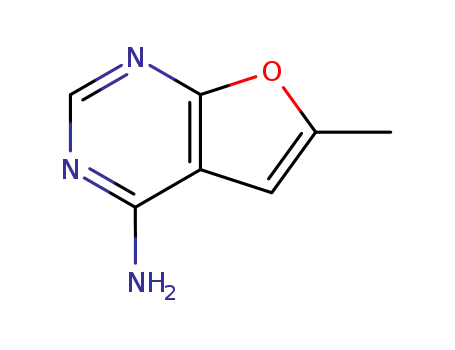 Molecular Structure of 25709-93-7 (Furo[2,3-d]pyrimidine, 4-amino-6-methyl- (8CI))