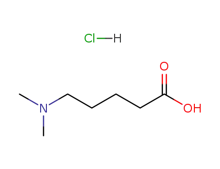 Molecular Structure of 25726-28-7 (5-(DIMETHYLAMINO)-PENTANOIC ACID HYDROCHLORIDE)